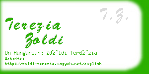 terezia zoldi business card